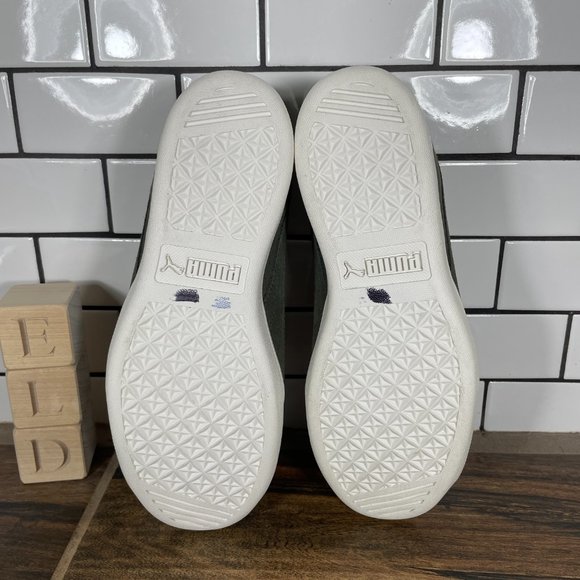 Puma Vikky Womens Size 6 Shoes Green Suede Low Top Casual Trainers Sneakers - Picture 7 of 14